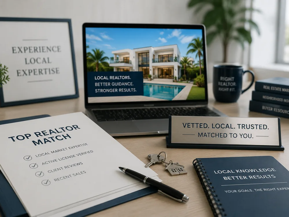 A licensed local Realtor, matched to you