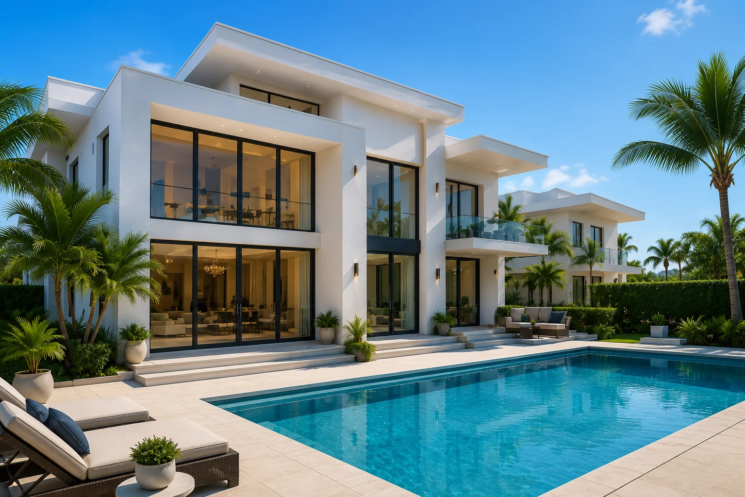 Modern Florida home with pool